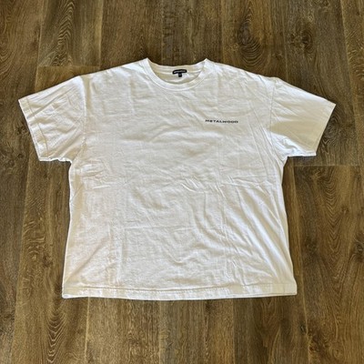 Metalwood T Shirt Mens 2XL White Short Sleeve Graphic For Some Good Golf Tips