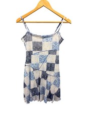 Urban Outfitters UO Mallory Slip Dress Women's XS Cowl Neck Orange 90s Y2K