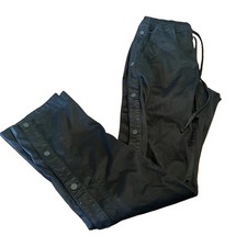 Cotton Citizen London Snap Pants Women's Size L in Black Drawstring Made in USA