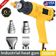 2000W Heat Gun Electric Hot Air Gun Stepless Temperature Heater 4 Nozzles Tools