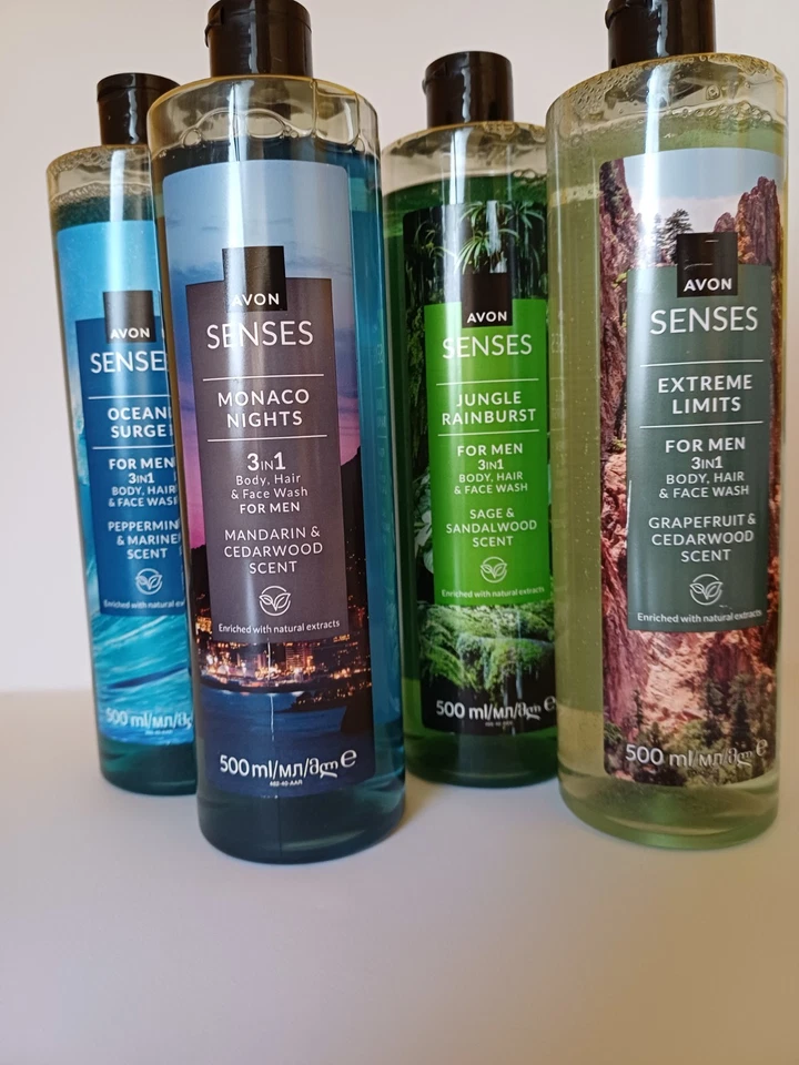 AVON Senses 3in1 Duschgel für Herren, 500ml, Duftwahl