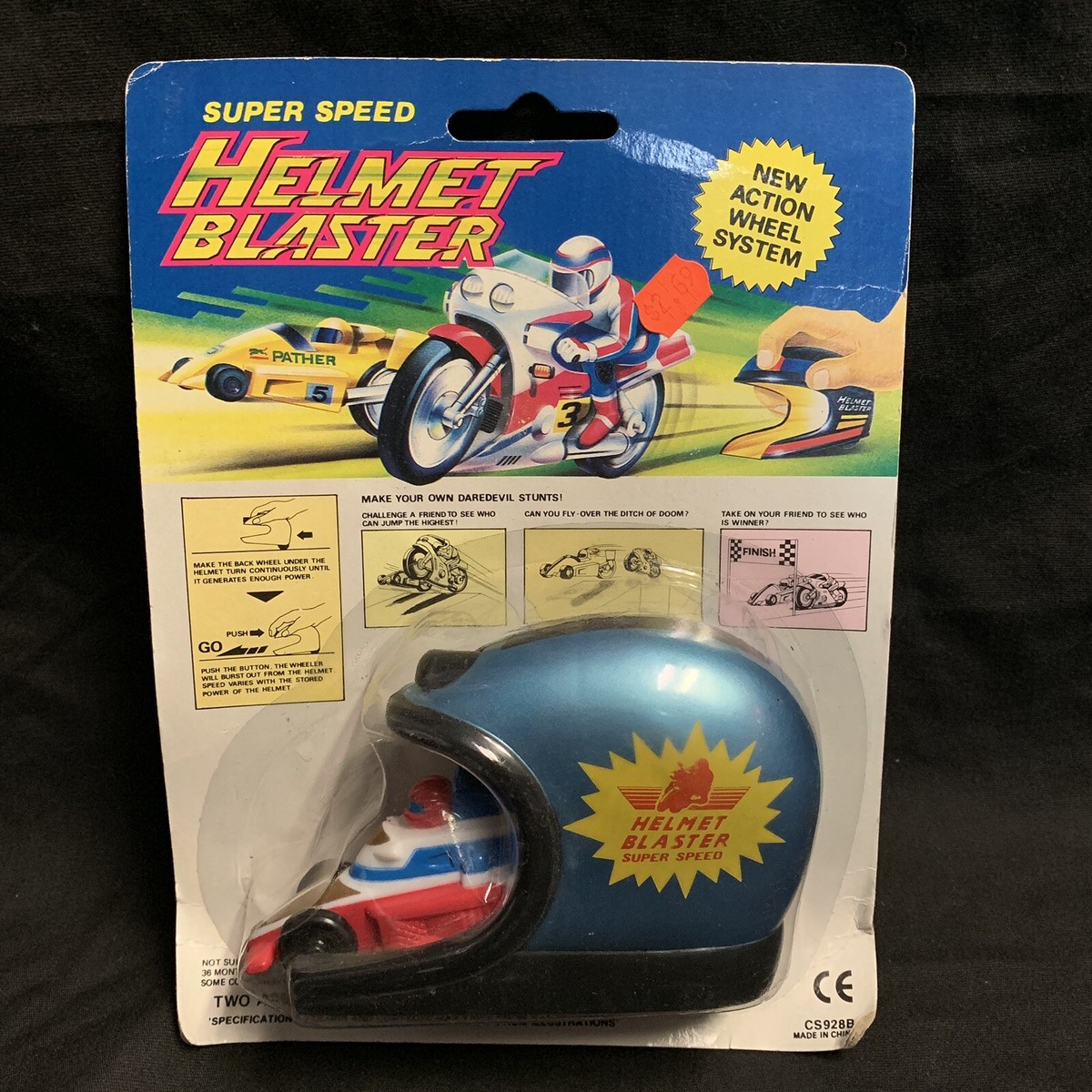 blaster motorcycle helmet L / White Blue Red Glossy The Blaster II is Sweet Protections lightest all 4X VINTAGE 90'S HELMET BLASTER