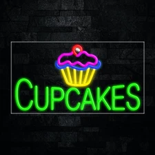 Cupcakes LED Neon Sign  33"L x 18"H #31281