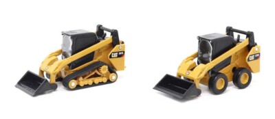 Diecast Masters 84647CS Cat 272D2 Skid Steer & 297D2 Track Loaders 1/64 Scale