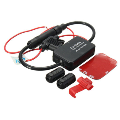 Car SUV Auto Stereo FM Antenna Signal Amplifier Booster Metal