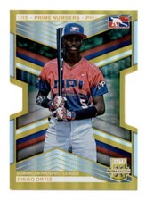 DIEGO ORTIZ 2023 ELITE EXTRA EDITION #182 PRIME NUMBERS GOLD DIE-CUT #/10 BF4871