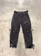 Black Womens Cargo Jeans