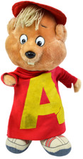 1983 Alvin and The Chipmunks Talking Doll Plush Stuffed Toy Vintage Collectible