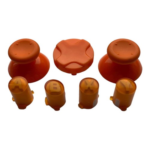 Xbox 360 Controller Game Pad Repair Replacement Orange Thumbs D-Pad ABXY Buttons - Picture 4 of 4