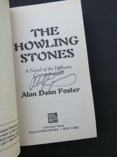 The Howling Stones by Alan Dean Foster SIGNED (1998, Mass Market) - Imagen 2 de 4