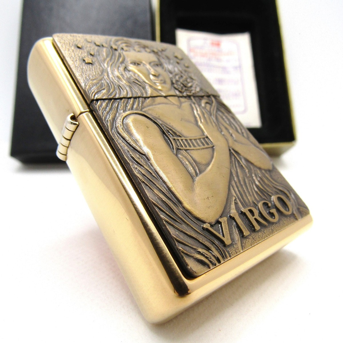 Barrett Smythe Virgo Solid Brass Zippo 2000 Mint Rare | eBay