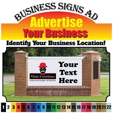 Custom Vinyl Text Business Name/Lettering Decal window Street Sign Logo Name