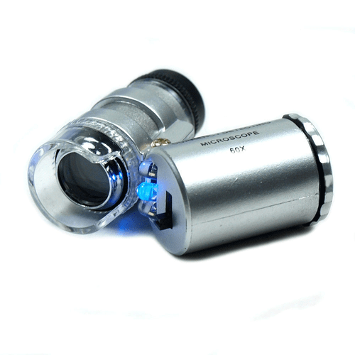 60X Magnifying Loupe Jewelry Jewelers Pocket Magnifier Loop Eye Glass Led Light - Picture 9 of 9