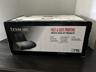 Lexmark Printer Z715 Series Inkjet Color Photo Quality PC MAC (new sealed box)