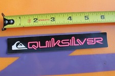 Quiksilver Surfboards Neon Pink Black Wave Logo Original Vintage Surfing STICKER