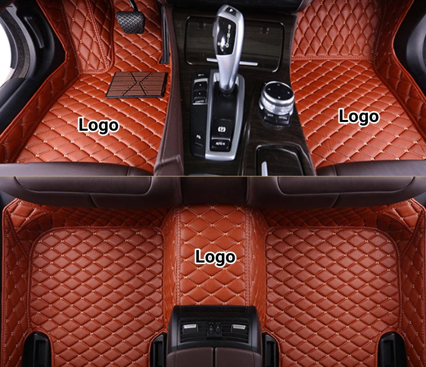For Volvo Car Floor Mats Carpet All Models PU Leather Luxury 2 Rows Auto Pad Foto 4 de 4