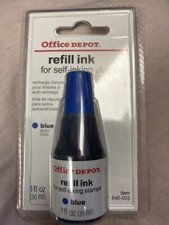 Refill Ink for Self-Inking Stamps, Blue, 1 fl oz.
