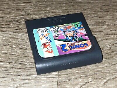 Sonic the Hedgehog 2 w/Manual & Case Sega Game Gear Cleaned & Tested  Authentic