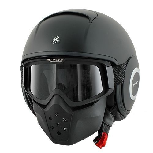 Helmet Moto SHARK Dark Blank Mat Black Size XL | eBay