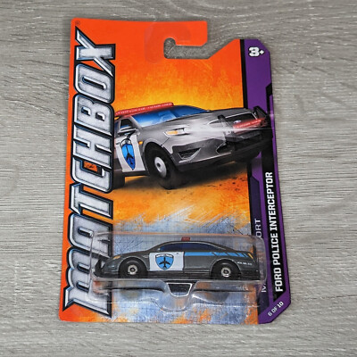 Matchbox 2012 #6 MBX Airport - Ford Police Interceptor - New on Good Card