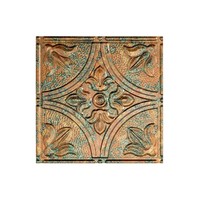 Fasade Easy Installation Traditional 2 Copper Fantasy Glue Up Ceiling Tile / ... on sale Fasade Easy Installation Traditional 2 Copper Fantasy Glue Up Ceiling Tile / ... on sale