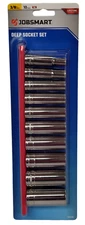 NEW JobSmart 3/8" Drive 10 Piece SAE Deep Socket Set