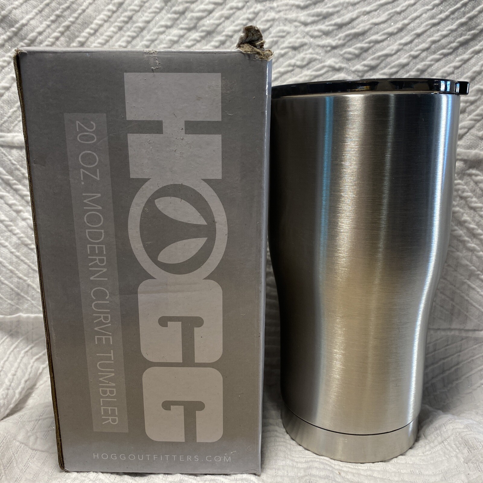 Hogg Outfitters Stainless Steel Modern Curve Tumbler Cup With Lid 20 Oz
