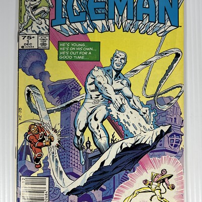Iceman #1 First Solo Series X-Men Marvel Comics 1984 Mike Zeck VG/VF