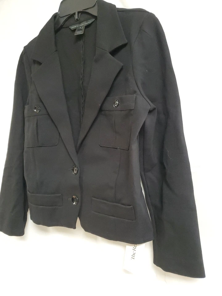 Blazer negro Marc By Marc Jacobs mezcla rayón talla S excelente Foto 3 de 4