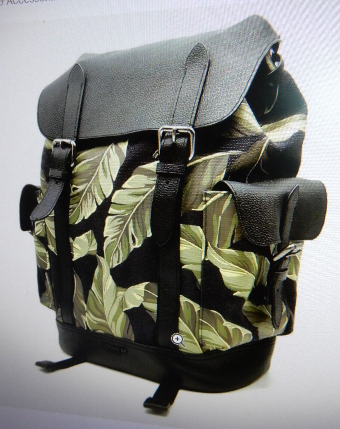 COACH HUDSON Backpack in Banana Leaf Print NWT $698 New Mens Style