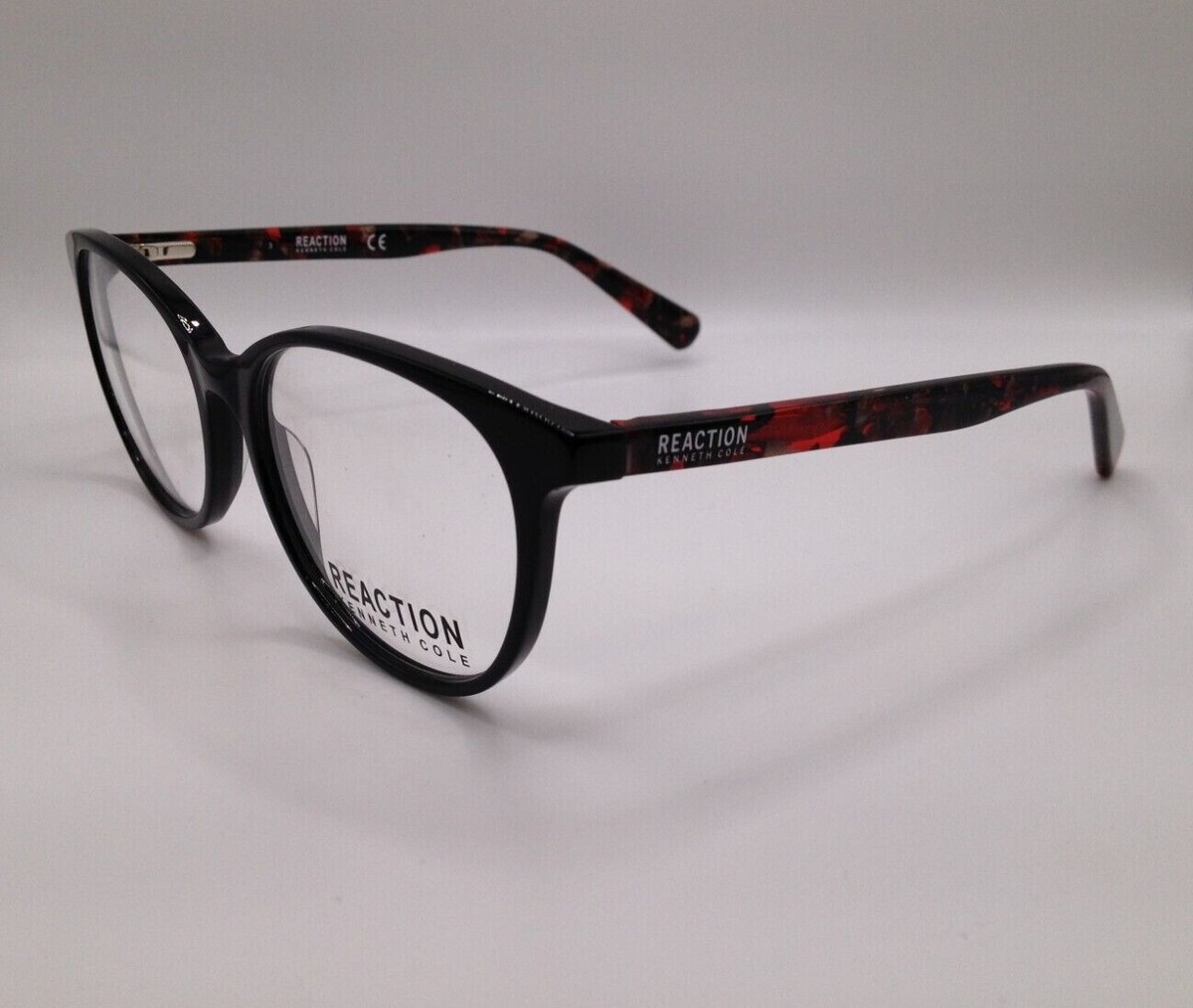 Kenneth Cole Reaction EYEGLASSES KC0900-001-53 New with case Kenneth Cole Reaction KC0900 001 Black Round Plastic  main image 2
