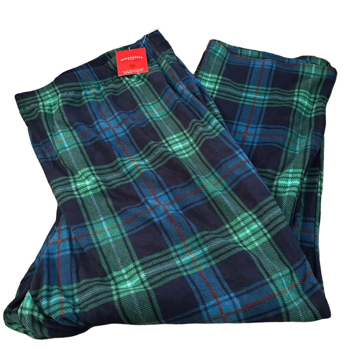 Women's green plaid pajama pants hot sale