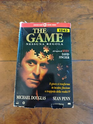 THE GAME M. DOUGLAS S. PENN - VHS CECCHI GORI HOME VIDEO EX VERMIETUNG * SEHR SELTEN