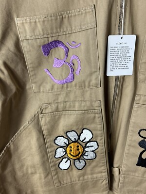 Cactus Plant Flea Market Knowledge Embroidered Work Jacket Cactus Plant Flea Market Knowledge Embroidered Work Jacket