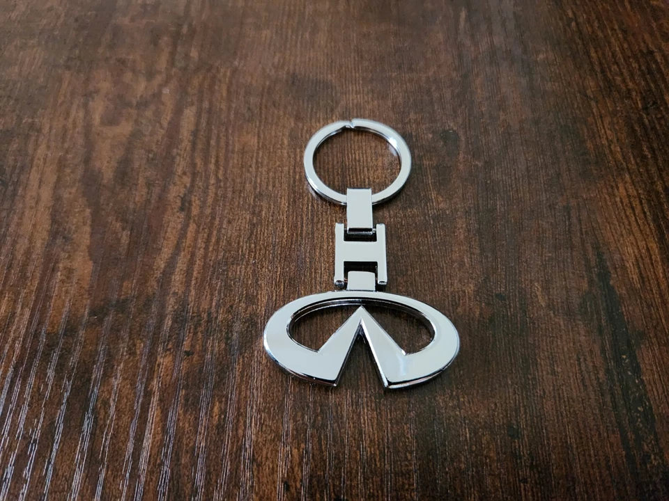 Infiniti G35 Q50 QX60 FX37 Keychain Chrome Metal BRAND NEW 2025 - Image 2 of 3