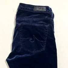 AG Adriano Goldschmied Pants Velour The Legging Womens 26  Waist