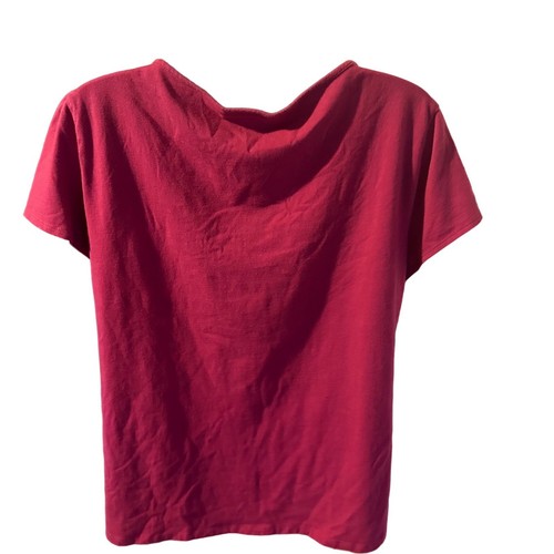 R-Q-T short sleeve pink plastic chain detail blouse size XL - Picture 5 of 8