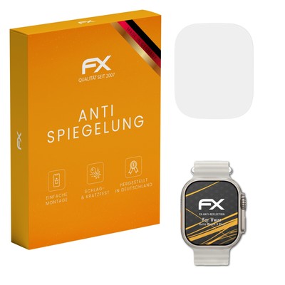 atFoliX 3x Panzerfolie für Vwar Hello Watch 3 Plus Schutzfolie matt&stoßfest