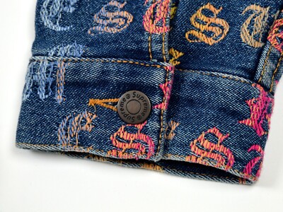 Supreme Gradient Jacquard Denim Work Jacket Size Large | eBay