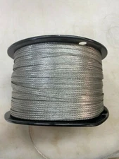 Flat Braid wire 14 AWG 1/4" wide tubular EFI RF shielding grounding 10' Sections
