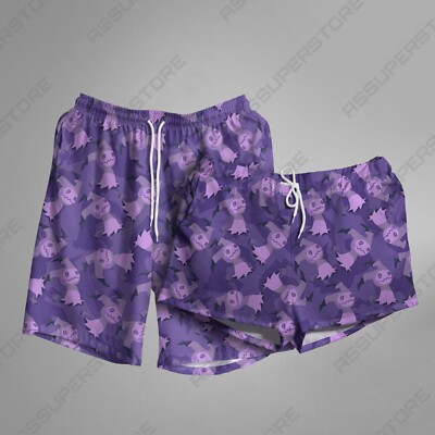 Mimikyu Hawaiian Shorts Ghost Mimikyu Summer Beach Short Gift