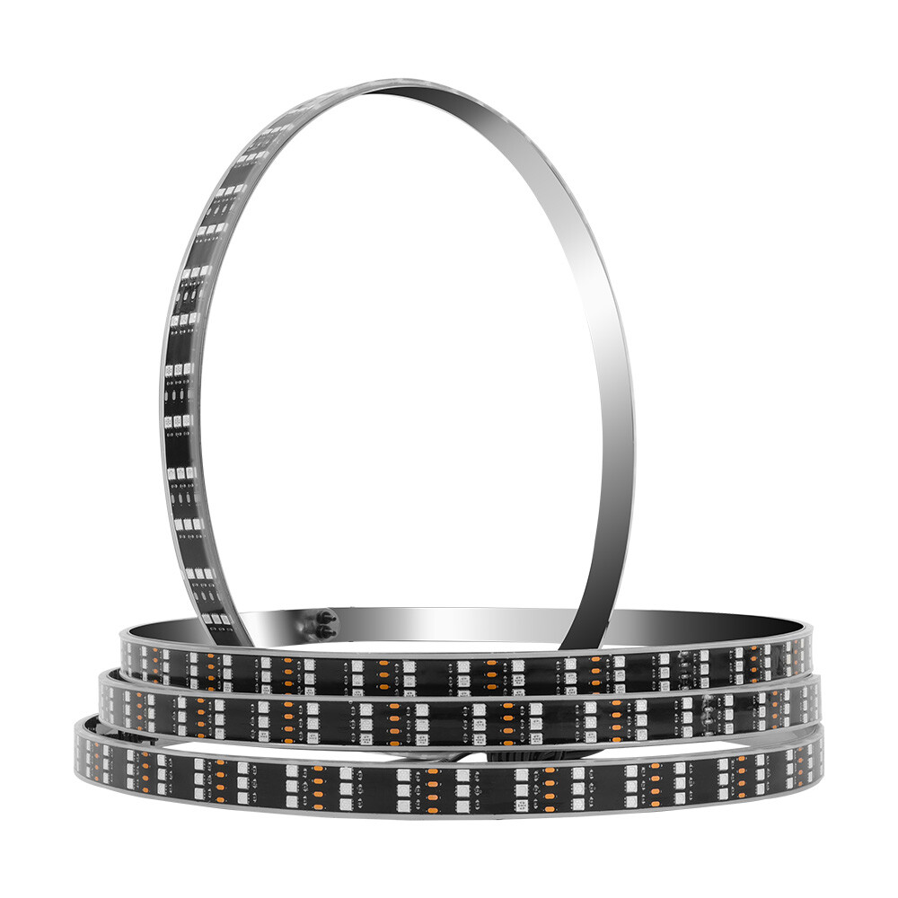 For Chevy Silverado 1500 99-24 4X 15" LED RGB Rim Lights Wheel Ring Light 3-Row