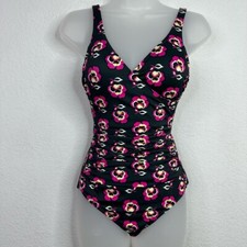 Boden Swimsuit Womens US 2 Talamanca Floral Ruched One Piece Beachy Vacation