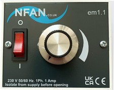 Flakt Woods ME1.1  Speed Controller, Replacement