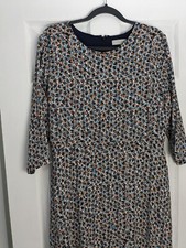 Loft Dress Cottage Core Granny Core  3/4 Sleeve Side Slit Size 12