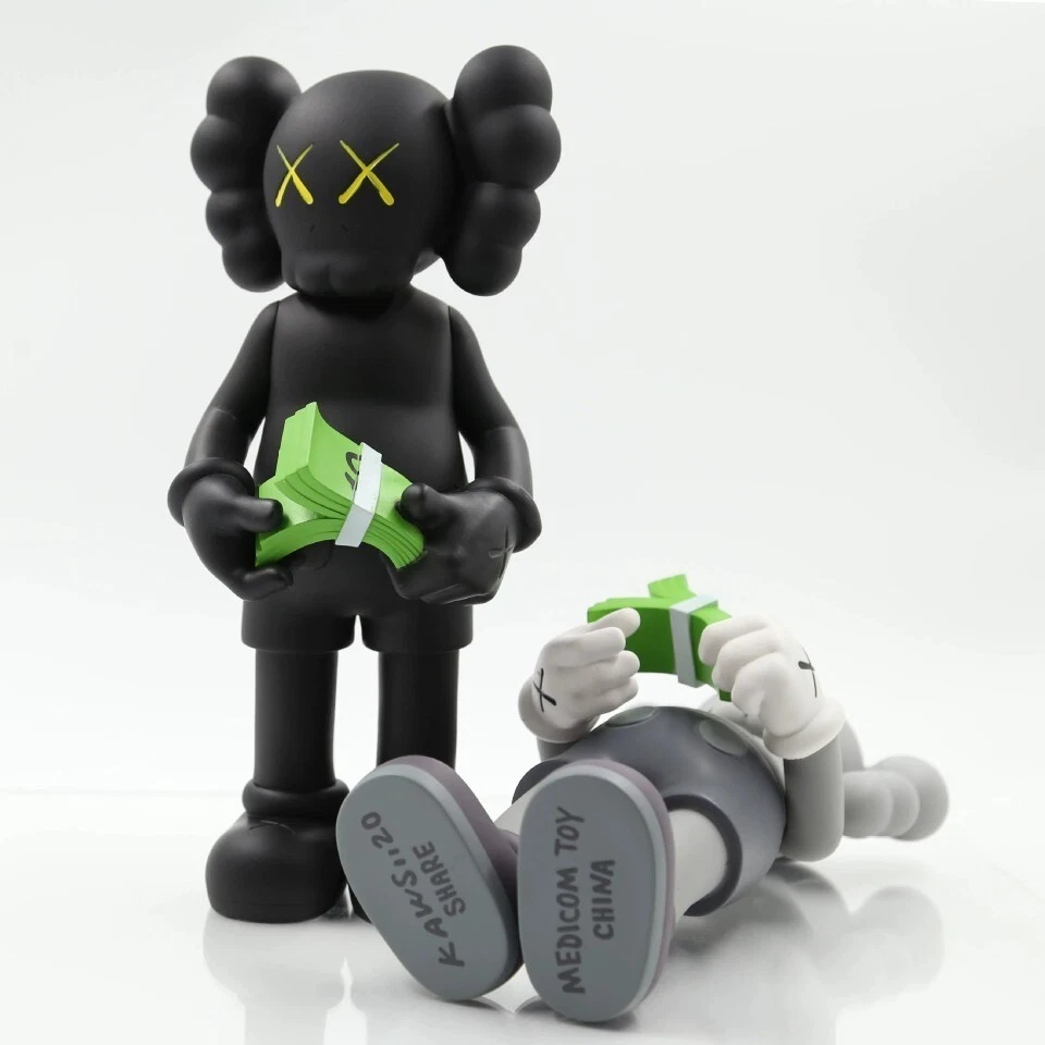 Kaws Companion Counting Money Action Figure Statue 12in Art Decor Gift for Fans - Image 4 of 4