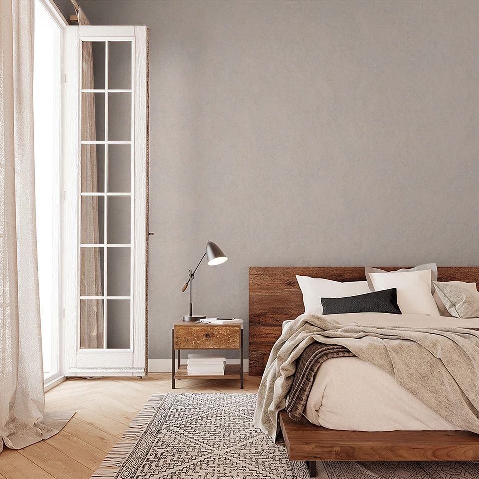 Wallpaper White Textured Living Room Bedroom MADE IN GERMANY 10.05x0.53 - Image 3 of 4