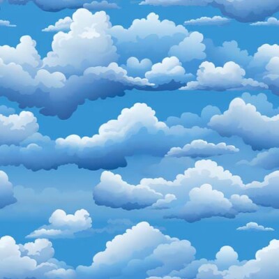 40x blau bewölkt Himmel Peeling and Stick Fliesen Vinyl Aufkleber Treppe Bad Küche