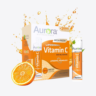Mega-Pack Liposomal Vitamin C, Immune Support, 3,000 Mg Serving, Gluten Free,...