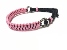 side pull hackamore attachment Light Pink all size black or brown chinstrap